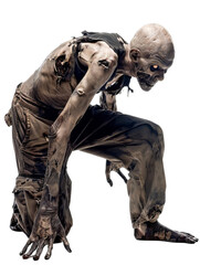 Wall Mural - Bald Zombie Isolated
