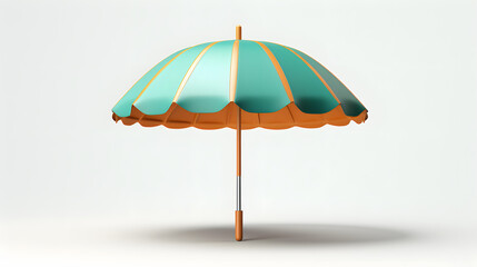 Poster - Beach Umbrella Icon Travel 3d