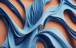 Blue and Orange Abstract Background
