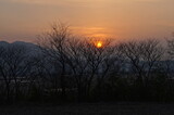 Fototapeta Na sufit - a sunset on the mount