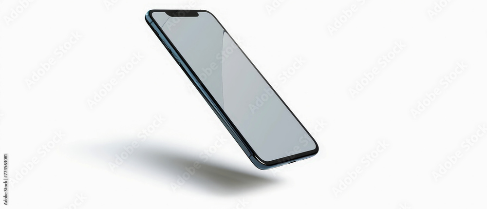 Floating Phone Background Smartphone floating on isolated background for advertising photo ...