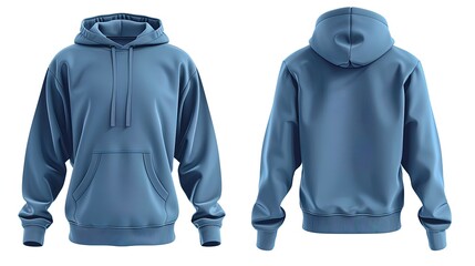 Sleek and Stylish: The ultimate blue hoodie for a modern, urban look.