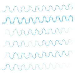 Poster - wavy lines seamless pattern background illustration