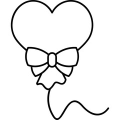 Poster - Heart Balloon Icon