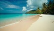 Beautiful empty tropical beach and sea landscape background