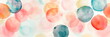 Whimsical watercolor polka dots pattern , adding a playful and cheerful vibe . Generative AI