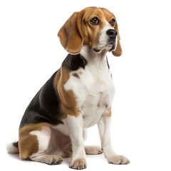 Wall Mural - beagle dog isolated on white