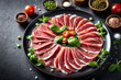 sliced ham, generated by artificial intelligence