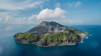 Poster - volcanic island