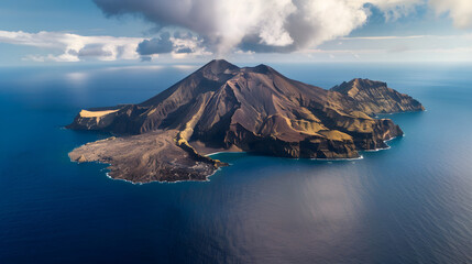 Poster - volcanic island