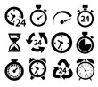 Clock collection vector illustration 