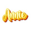 3D Annie text poster art