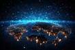 © ZeeZaa - Global Network Connectivity Over Earth Visualization.