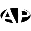 Oval logo double letter A, P two letters ap pa