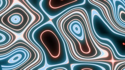 Wall Mural - 4k video animation of white, blue, and pink color patterns or textures forming on the background.