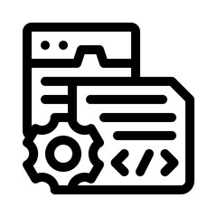 browser line icon
