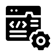 software development glyph icon