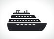 cruise or boat icon isolated