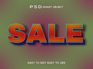 Sale editable 3d text effect
