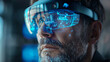 Augmented Reality, Designers engage in advanced visualization tasks using augmented reality glasses to interact with a futuristic process model