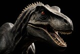 Fototapeta  - Dinosaur on a black background