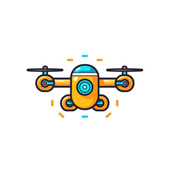 Drone icon on white background d lineal vector icon