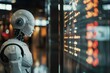 Muted tones hinting at the uncertainty of AI stock predictions
