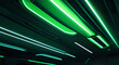 futuristisches grünes neon Licht 