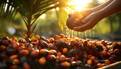 Wall Mural - oil palm production