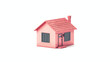 © Mishab - Illustration of a tiny pink house model flat vector