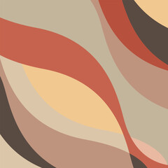 Wall Mural - Abstract Dynamic Background Terracotta Shape