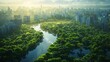 Earth's environmental harmony, sustained by green investment