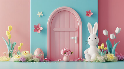 Wall Mural - Happy Easter Background