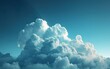 Intelligent Cloud Service, partial close-up, solid color background