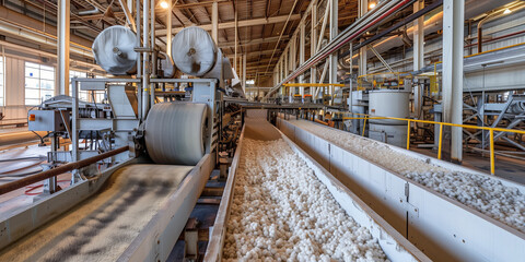 Wall Mural - Cotton Ginning Facility