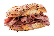 Delicious Roast Beef Sandwich Isolated on a Transparent Background