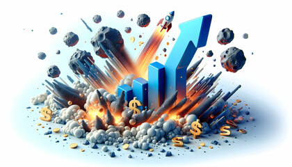 3d flat icon as cosmic lattice the intricate lattice of space time and gravity. in financial growth 