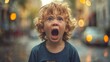 Tense Expression: Child's Public Outcry