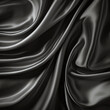 Black Gray Satin Dark Fabric Texture Luxurious Shine