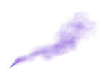 Fototapeta Tęcza - Purple fog in slow motion. Realistic atmospheric purole smoke. Red fume slowly floating rises up. PNG.

