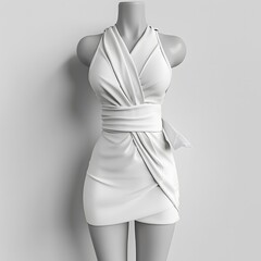 Sticker - 3D Wrap dress Mock-up