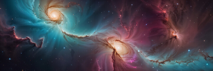 Wall Mural - Reaching out to the vastness of space.