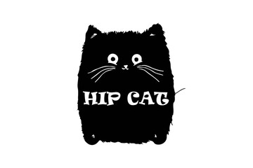 Wall Mural - Hip Cat (SVG 10800x7200)