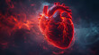 Human hearts symbolize organ donation pulsating with the magic of cardiac generosity. Generative ai.