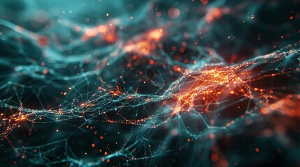 An abstract software network visualized as a web