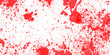 Red spilt texture of paint strokes. Abstract splash of color red stains wood floors texture and background. Abstract red grunge texture background. 