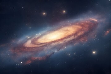 Wall Mural - Milky way galaxy in space. Abstract cosmos background