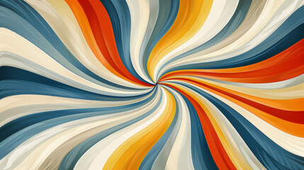 Wall Mural - Dynamic Swirling Colorful Painting