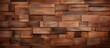 Wooden wall featuring a multitude of individual plank boards tightly aligned in a close-up view