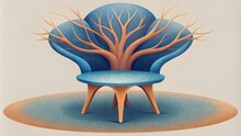 A Furniture Company Creates Chairs And Tables Inspired By Tree Branches And Their Organic Shapes.